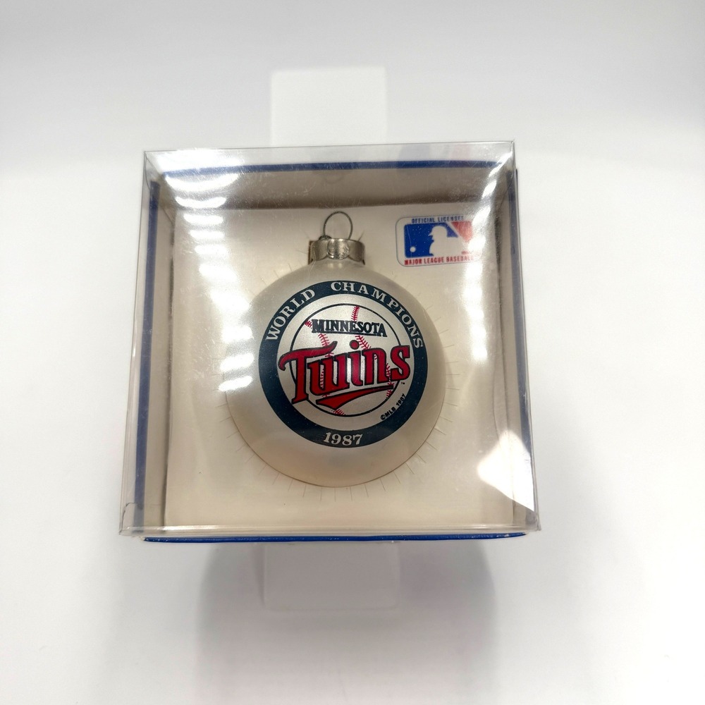 Topperscot Minnesota Twins MLB Ornament 3in White 1987 World Champions - Picture 3 of 4